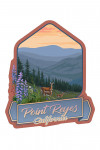 Point Reyes, California - Deer & Spring Flowers - Contour