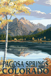 Pagosa Springs, Colorado - Painterly - Longs Peak & Bear Lake - Fall