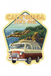 California Highway One - Camper Van - Contour