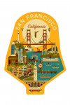 San Francisco, California - Geometric - Contour