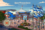 San Francisco, California - Painterly - Fisherman's Wharf