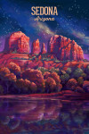 Sedona, Arizona - Oil Painting - Cathedral Rock under the Milky Way