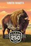 South Dakota - Lithograph Wildlife Series - Bison - USA 250th Anniversary