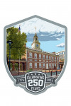USA 250th Anniversary - Painterly - Independence Hall - Contour