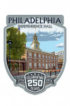 Philadelphia, Pennsylvania - Painterly - Independence Hall - USA 250th Anniversary - Contour