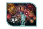 USA 250th Anniversary - Photography - Statue of Liberty with Fireworks - Contour