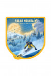 Sugar Mountain, North Carolina - Lithograph - Night Ski - Contour