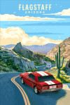 Flagstaff, Arizona - Painterly - Route 66 - Desert