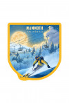 Mammoth, California - Lithograph - Night Ski - Contour