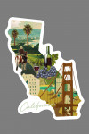 California - Golden State Outline - Contour