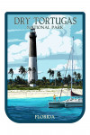 Dry Tortugas National Park, Florida - Lighthouse - Painterly Series - Contour