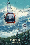 Whistler, British Columbia - Lithograph - Gondola