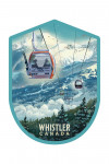 Whistler, British Columbia - Lithograph - Gondola - Contour