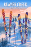 Beaver Creek, Colorado - Prepare for Takeoff - Skis in Snowbank
