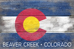 Beaver Creek, Colorado - Rustic State Flag