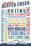 Beaver Creek, Colorado - Typography & Mountain