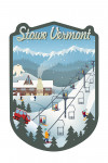 Stowe, Vermont - Retro Ski Resort - Contour