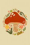 Boho Colorblock - Mushrooms