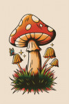 American Traditional - Mushrooms