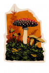 Retro Collage - Mushrooms - Contour