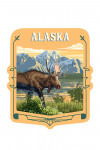 Alaska - Painterly - Moose - Contour