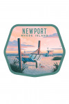Newport, Rhode Island - Salt Air, No Cares - Hammock on Beach - Contour
