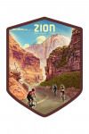 Zion National Park, Utah - Lithograph - East Zion Bike Trail - Contour
