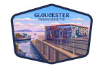 Gloucester, Massachusetts - Oil Painting - Looking Out Onto Harbor - Contour