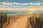 Point Pleasant Beach, New Jersey - Painterly - Sand Soul Sun - Beach Path