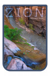 Zion National Park, Utah - Photography by David West - Narrows Mystery Waterfall  - Contour