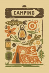 Boho Colorblock - Camping