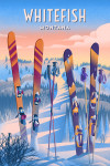 Whitefish, Montana - Ski / Snow / Winter Series - Prepare for Takeoff - Skis In Snowbank