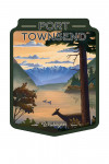 Port Townsend, Washington - Lithograph - Washington - Contour