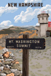 New Hampshire - Mountain Top Signpost