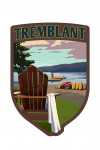 Tremblant, Quebec - Lake & Adirondack Chair - Contour