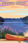 Vergennes, Vermont - Canoe and Lake
