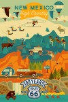 New Mexico - Mountain Geometric - Route 66 - 100 Years