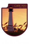 Cape May, New Jersey - Photography - Lighthouse & Seagrass - Contour