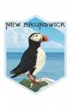 New Brunswick - Puffin on Rock - Contour