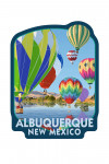 Albuquerque, New Mexico - Hot Air Balloons - Contour
