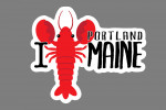 I Lobster Portland, Maine - Vector - Contour
