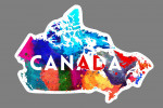 Canada - Watercolor Provinces - Contour