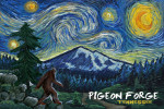 Pigeon Forge, Tennessee - Starry Night - Bigfoot