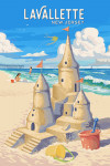 Lavallette, New Jersey - Painterly - Soak Up Summer - Sand Castle