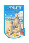 Lavallette, New Jersey - Painterly - Soak Up Summer - Sand Castle - Contour