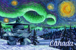 Canada - Starry Night - Northern Lights