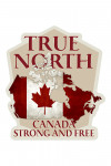 Canada - True North - Strong and Free - Contour