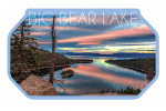 Big Bear Lake, California - Photography - Lake & Mirrored Sky - Contour