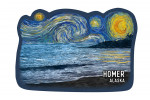 Homer, Alaska - Starry Night - Coastline - Contour