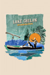 Lake Chelan, Washington - Retro Collage - Canoe